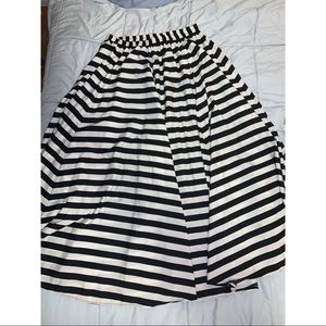 Long striped skirt